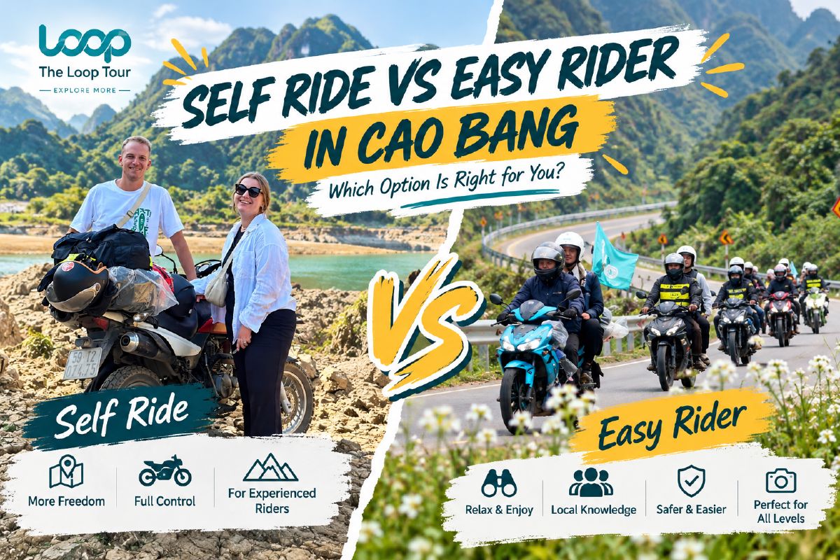 Self ride vs easy rider in Cao Bang
